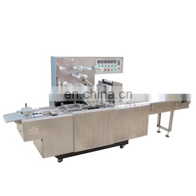 Automatic high speed cellophane wrapping machine for deck of cards