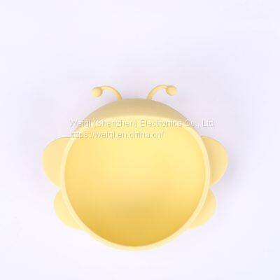 Cute Bee Silicone Suction Bowl for Baby photo-2