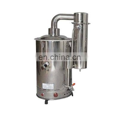 Stainless steel laboratory water distiller with water-deficient and power-off alarm