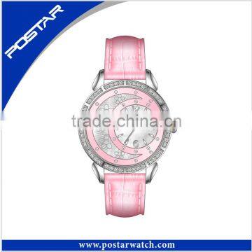 New Design Moon Phase Leather Watch For Ladies