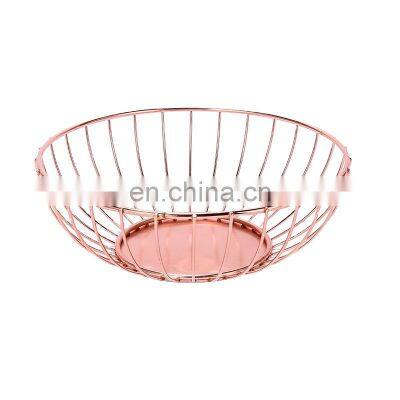 Multifunctional Vegetable Fruit Basket Wire Lightweight Metal Organizer Rack Storage Basket for Kitchen Counter