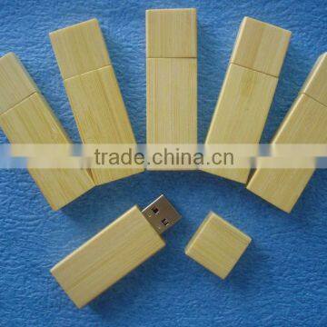 Simple Style Full Capacity Environmental Bamboo USB With CE FCC Rohs Certification