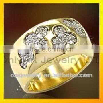 alibaba cheap wholesale cz inlaid 925 sterling silver ring gold jewelry