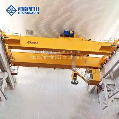 European design electric hoist double beam bridge crane hard tooth VFD