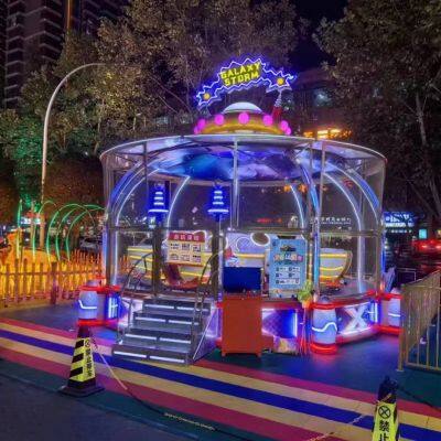 Carnival Rides for Kids Cup Spray Balls Rotating Cup photo-3