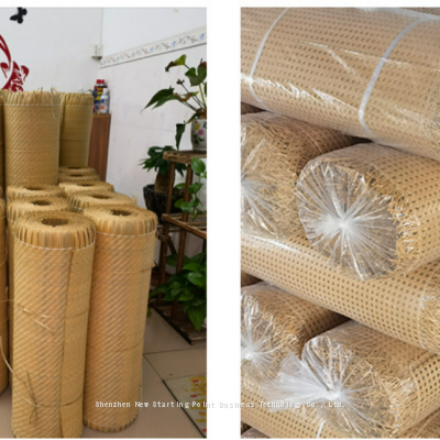 Factory Plastic Rattan Cane Webbing pe Rattan Weaving Mat Rolls for Furnitures photo-4