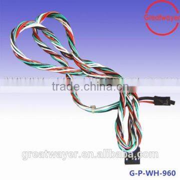 dupont 4pin 2.54 connector UL1007 22awg wiring connector