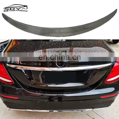 W213 E Class AMG Style Carbon Fiber Rear Spoiler Trunk spoiler tail For Mercedes  Benz E Class W213 E200 E260 E300