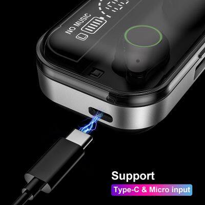 T10 TWS Fingerprint Touch Stereo Headsets Sport Gaming Headphones Wireless Earbuds Blue Tooth With 4000mAh Waterproof Earphone photo-3