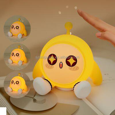 EGOGO EGGY Pat Soft Silicone Baby Bedside Lamp Rechargeable Kids Birthday Gift Children Bedroom LED Night Light