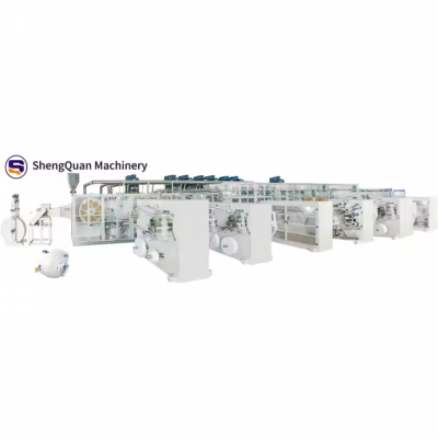 Full Servo High Speed Automatic Disposable Adult Baby Diaper Machine Made in Fujian photo-3