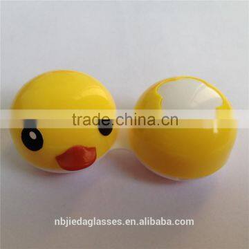 yellow duck lens dual case contact