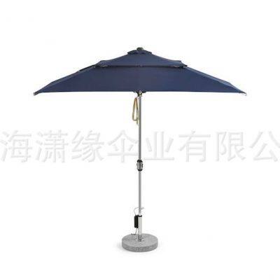 Sun umbrella with fan Outdoor pillar leisure terrace umbrella polished umbrella with fan
