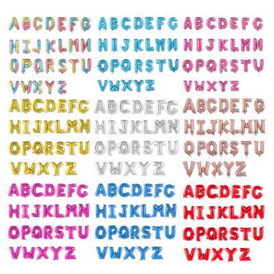 16Inch Letter Balloons Foil Mylar Ballon Alphabet T (A-Z) for Wedding Birthday Bridal Shower Anniversary Celebration