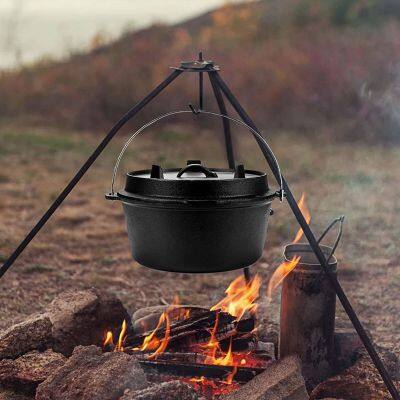 Heavy Duty Seasonal Discount Cast Iron Dutch Oven Cooking Dish Deep Roaster Dutch Oven Soup Pot Frying Pan 12 QT or Bigger photo-4