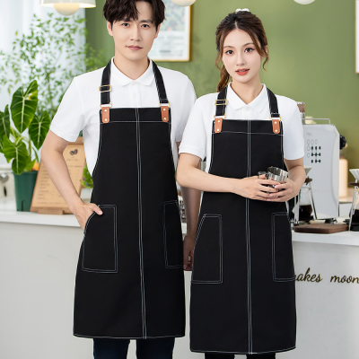 Bulk Custom Branding Waterproof Slide-Buckle Apron Breathable Polyester 5 Colors for Cleaning Kitchen Usage Chef's Bib Waist photo-1