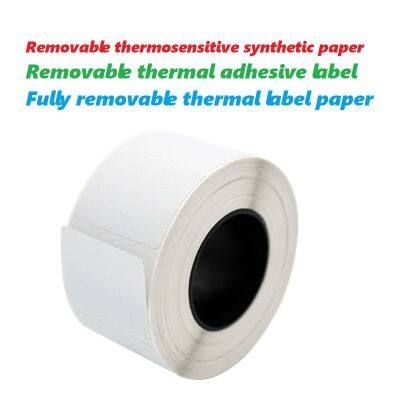 Entfernbares thermisches Klebeetikett Vollständig entfernbares thermisches Etikettenpapier photo-2