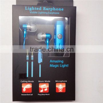 Recharge LED Glow 3.5mm Earphone(Metal-Back)