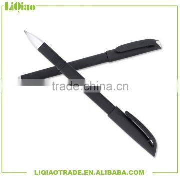 Black business bullet gel ink pen with frosted penholder and customized logo                        
                                                                                Supplier's Choice