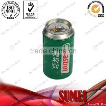 Round cola tin box