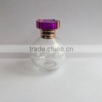 80ml Empty clear ball shape glass perfume bottle