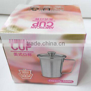 New Design Stainless Steel Cups Mug 300ML 450ML 550ML With Handle photo-6