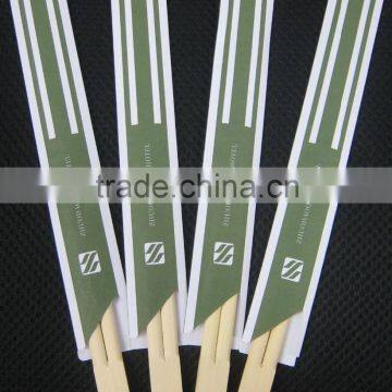 High quality bamboo chopsticks with paper sleeve 21/23cm length
