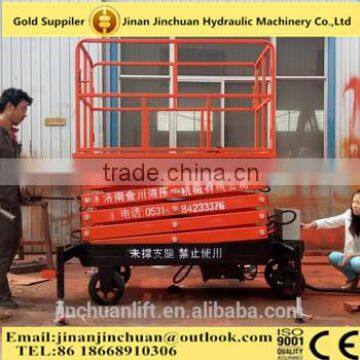 1.35~14m, 0.5 ton hydraulic scissor /for wheelchair /forklift lifting platform