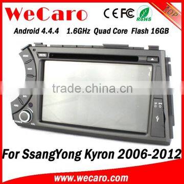 Wecaro Android 4.4.4 WIFI 3G Car Gps Navigation Multimedia System for Ssangyong Kyron Dvd Player Android 2006 -2012 photo-3