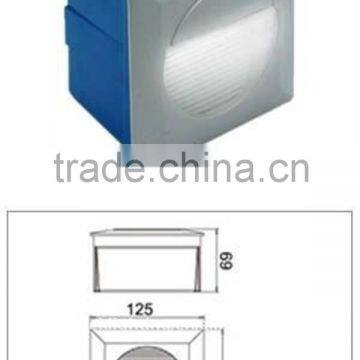 Square recessed wall mounted outdoor led wall light