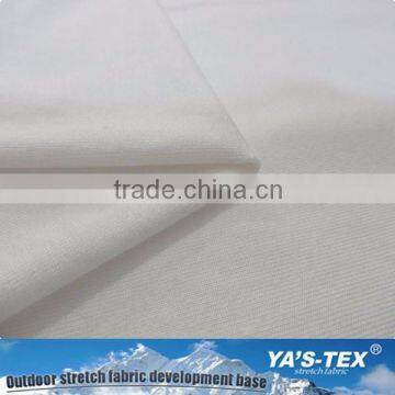 Pure White Color 92 Polyester 8 Spandex Knitting Fabric For Outdoor Sports