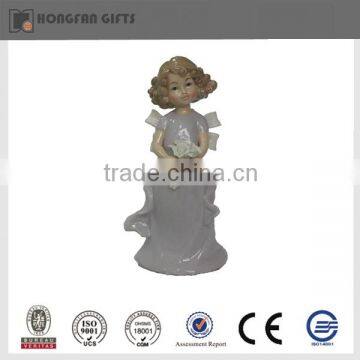 2016 new cheap ceramic bamboo wedding decoration angel