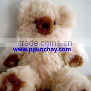 Teddy Bear Toy fur Alpaca 17" Peru