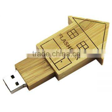 Best Wedding Gifts USB, Wooden House USB Stick 2.0 16gb