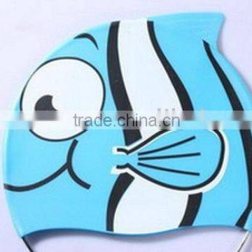 Lovely Cartoon Swimming Caps for Children Use.
