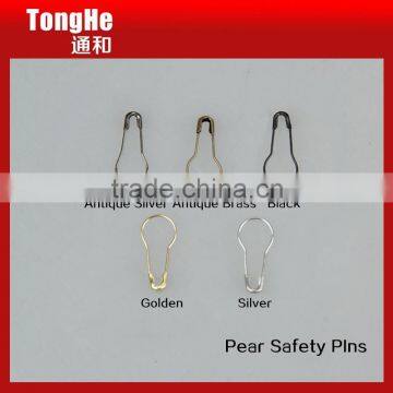 Hot Sale Brass Fancy Decorative Coloured Pear Safety Pin