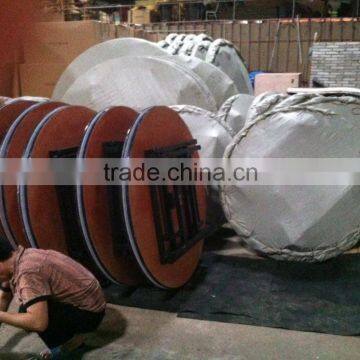 Round Plywood White 6ft Folding Table photo-3