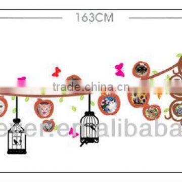 Circle Shape Photo Trees Wall Sticker for Wall Units,60*90cm photo-2