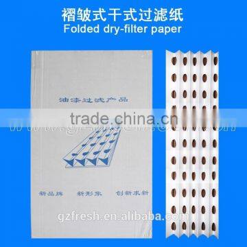 Fresh spray booth cardboard Andreae filter paper folded dry type filter paper