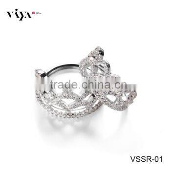 Factory Directly Customized 925 silver china cz rings and 925 solid silver ring and value 925 silver ring
