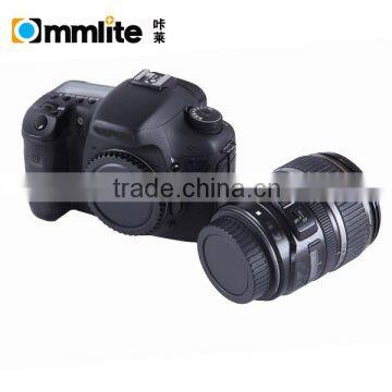 Commlite Lens Cover and Camera Body Cap Set for Canon EOS DSLR (Black) photo-3