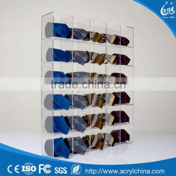 Wall Mounting Clear Acrylic Neck Tie Display Stand                        
                                                Quality Choice