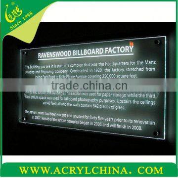 2013 LED Light Sign board acrylic LED advertising board PMMA light sign pannel