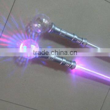 2015 Newest 12 LED Flashing Sword with Big Diamond Disco Ball