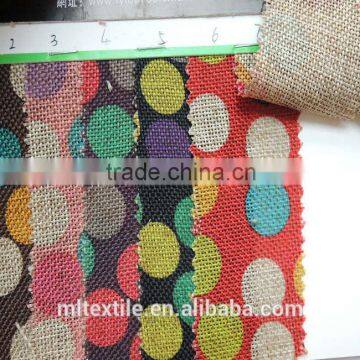 Bronzing cotton linen fabric / Linen Polka Dot fabric textile/printed fabric