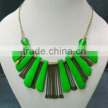 Tribal Painted Bone Jewelry necklace