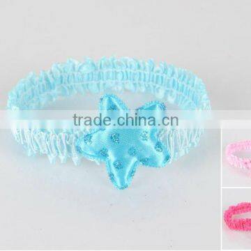 Wholesale kids lovely hair accessories hair scrunchy with starfish style