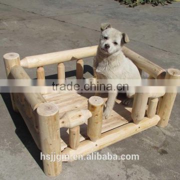 outdoor wooden pet products bed