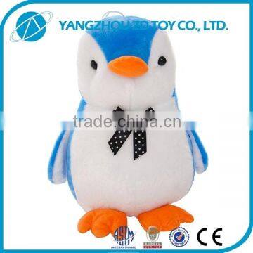 new style soft polyester santa oem plush stuffed penguin