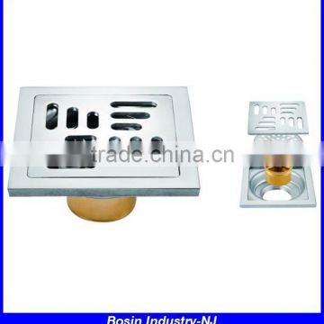 concrete square stainless steel floor drain